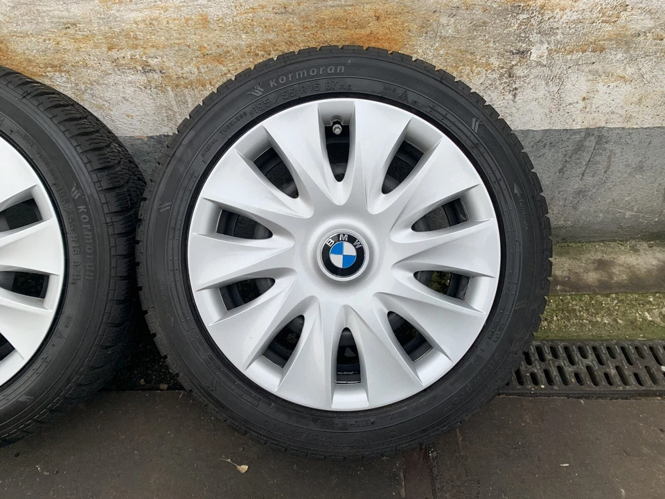 Original BMW 1er F20 F21 16 Zoll Stahl Winterräder Winterreifen DOT17 7-8mm RDK - Bild 2 von 4