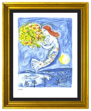 Marc Chagall "Bay of Angels" Signed & Hand-Numbered Ltd Edition Print (unframed)