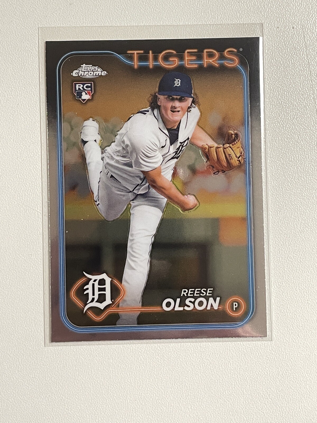 2024 Topps Chrome Reese Olson Rookie RC #40 Detroit Tigers