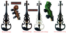 Full Size solid wood SONG Brand streamline 4/4 electric violin,good sound