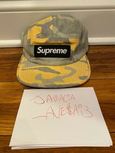 washed out camo camp cap