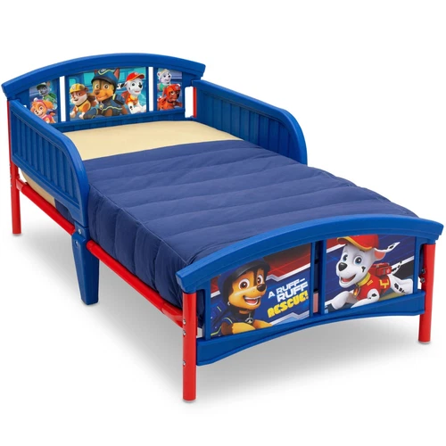 Toddler Bed For Boys Girls With Guard Rails Kids Children Paw Patrol Bed - Picture 3 of 8