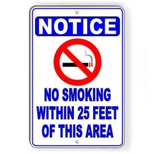 No Smoking Within 25' Of This Area Sign / Decal Vaping Sns010 / Magnetic Sign