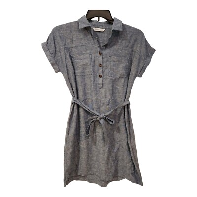 white christmas dresses JOANNA DENIM MINI DRESS – AKIRA main image 1