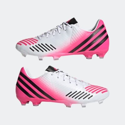 Adidas Predator LZ I FG White-Pink Soccer Cleats Men's Size 7