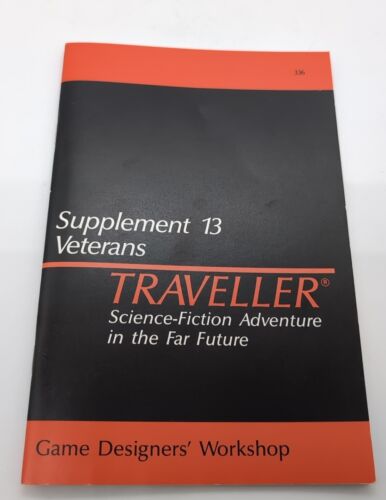Traveller Supplement 13 Veterans GDW 336 RPG 1983 Book - Afbeelding 1 van 6