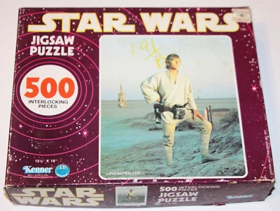 Vintage 1977 Kenner Star Wars Luke Skywalker Puzzle #40110 (Purple Box) 15 x 18" - Image 1 of 4