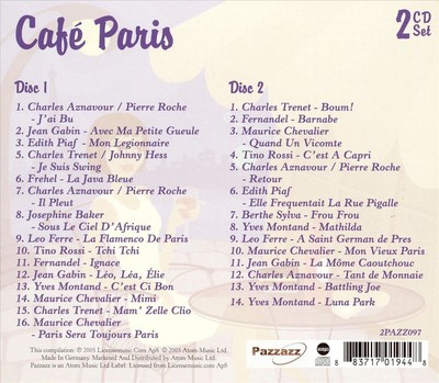 VARIOUS ARTISTS - CAFE SERIES: CAFE PARIS NEW CD