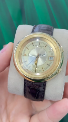 Jaeger LeCoultre Memovox Alarm 18K Yellow Gold “Snowdrop” LIMITED