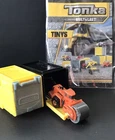 Tonka Tinys Mini Micro Racers ROAD PAVER #51013 Construction Vehicle W/Garages