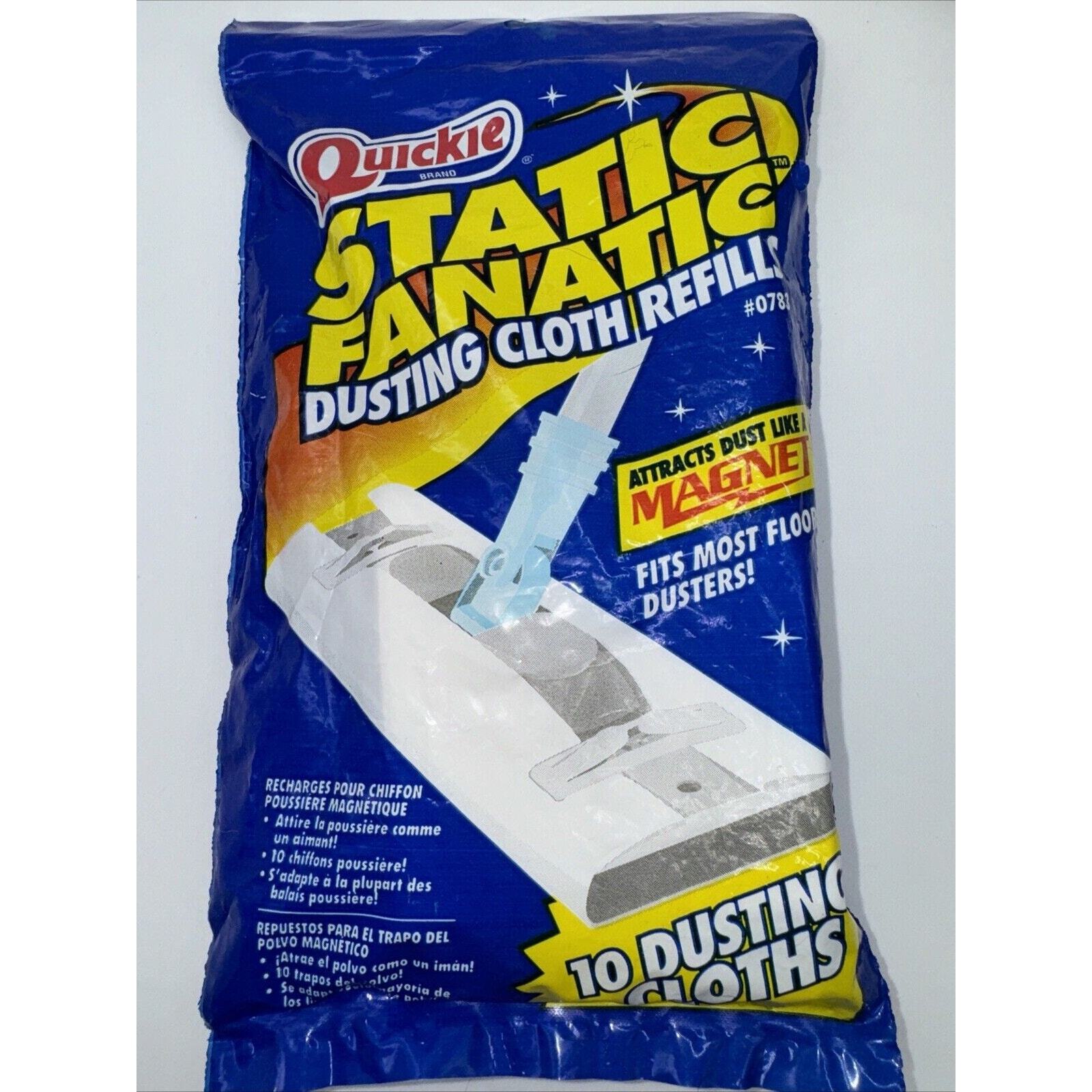 Quickie Static Fanatic Dusting Cloth Refills (10 ct), x2 New