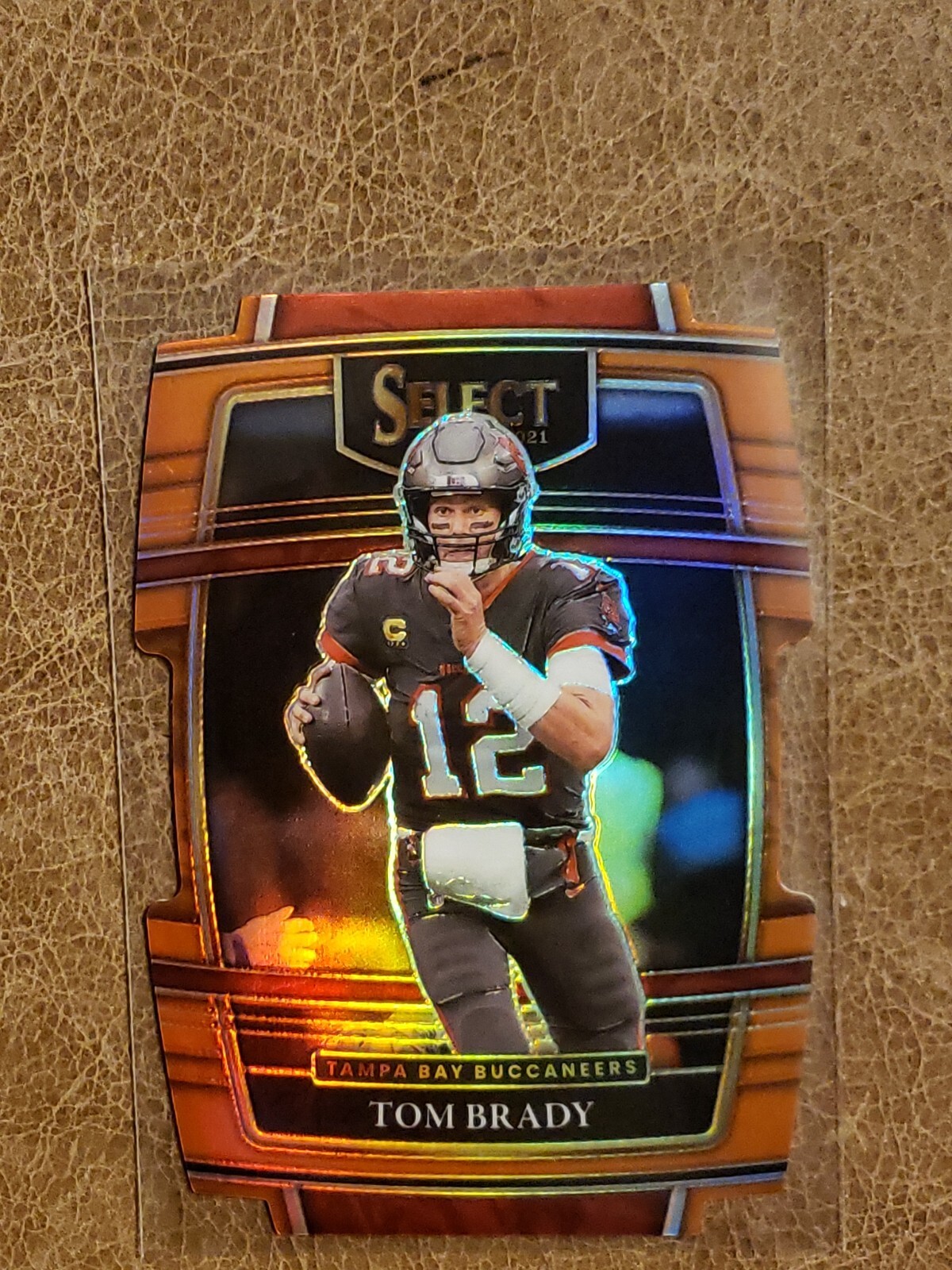 2021 Select Tom Brady Concourse Level Die-Cut Orange  178/249 Prizm! Tampa Bay