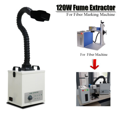 120W Fume Extractor Air Purifier for  Fiber Laser Marking Engraver Machine US