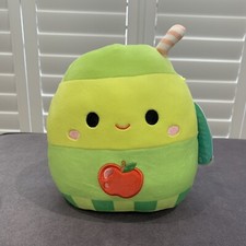 Squishmallow 19cm Jean The Apple Juice Box Kelly Toy BNWT