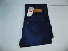 LEVI BOLD CURVE LOW BOOT CUT STRETCH JEANS MS SIZE 0 MED -BLUE- NWT