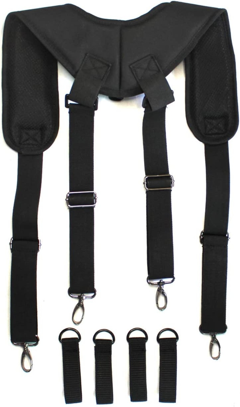 Construction Work Belt Padded Suspender Tool Belt Suspenders for Electrican Heav