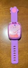 VTech Peppa Pig Learning Watch Pink & Purple Activities Games w/Sound