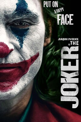 2019 Joker Movie Poster 11X17 Joaquin Phoenix Deniro DC Comics