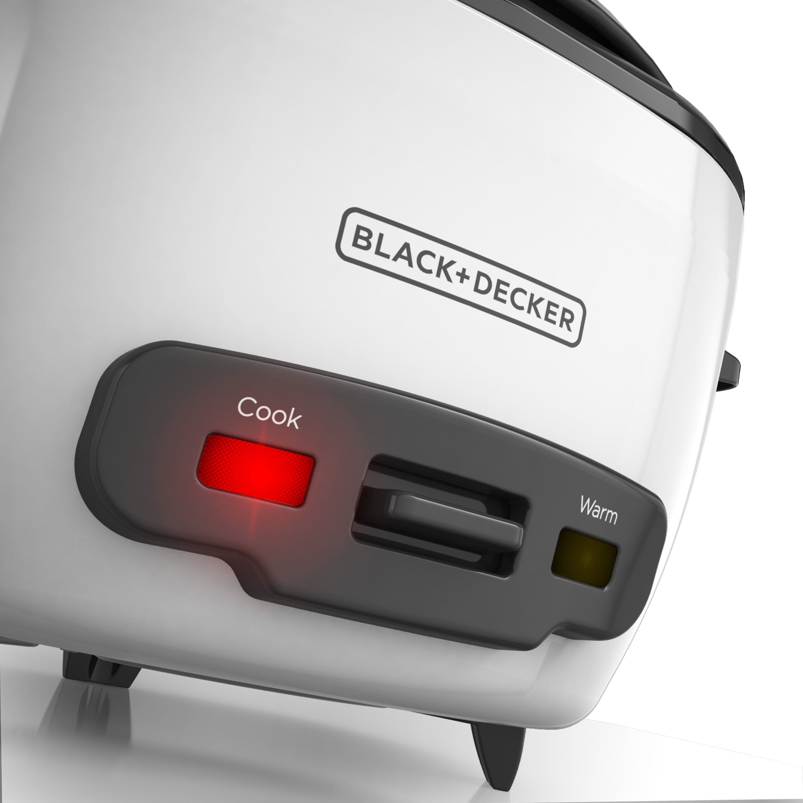 BLACK+DECKER 6-Cup Rice Cooker with Steaming Basket, White, RC506