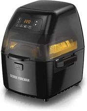 George Foreman Twist 'N Crisp Air Fryer 3.17qt with Rotisserie 3 Liter Capacity