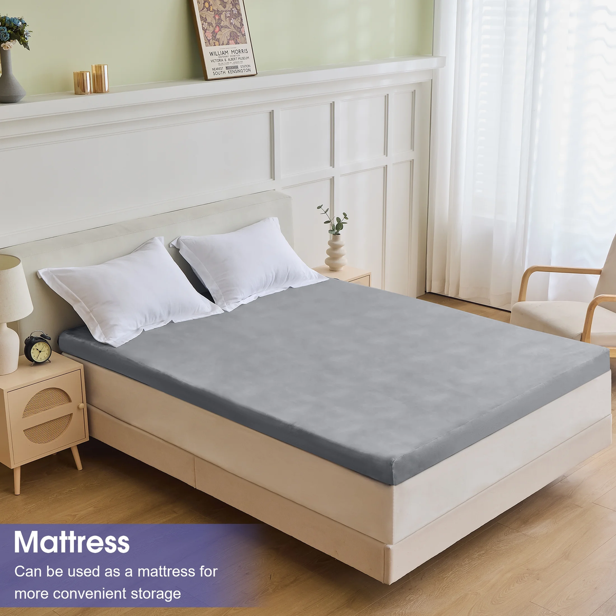 Memory Foam Camping-Isomatte – Wasserdicht, Zusammenrollbar, Mit Tragetasche Für Auto, Zelt & Gäste