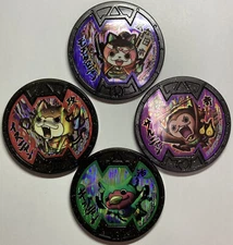 YoKai Watch B Medal Momotaronyan Set of 4 Busters Medals Momonyan