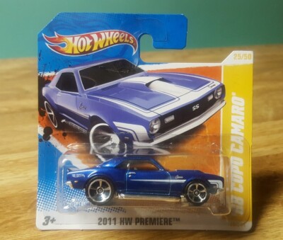 Hot Wheels '68 Copo Camaro Blue 1:64 Scale On Short Card HW