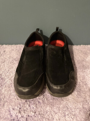 Wrangler Slip On Loafers Black Suede Casual Flats Low Top  display picture 1