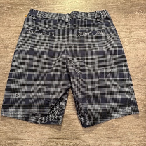Lululemon Shorts Mens 36 Blue Plaid Stretch ABC Windowpane 11" Chino Performance - Picture 5 of 12