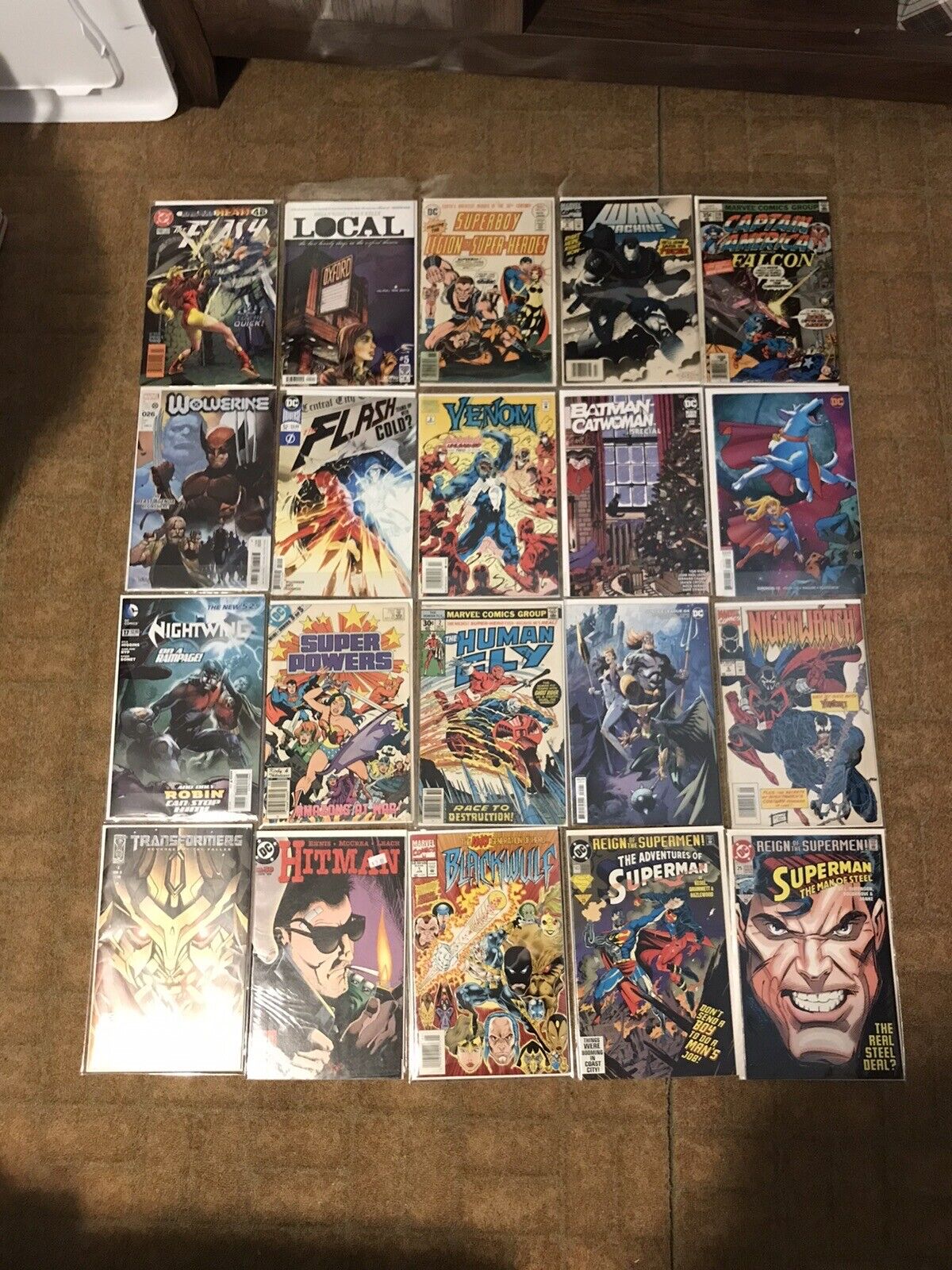 Comic Book Lot Of 20 Mixed Marvel DC Collect Various Condition Superman Superboy