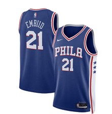 NIKE DRI FIT SWINGMAN 76ers 21 JOEL EMBIID BASKETBALL JERSEY L