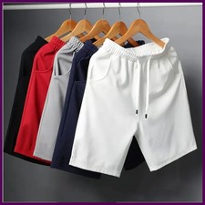 Summer Breathable Men Mesh Shorts Gym Bodybuilding Casual Loose Shorts