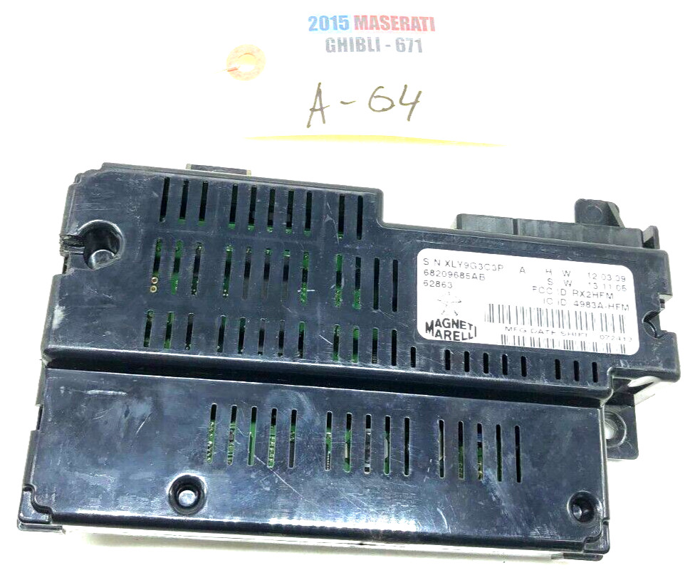 2014-2017 MASERATI GHIBLI S Q4 TELEMATICS COMMUNICATION CONTROL MODULE OEM.
