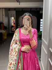 New Indian Pakistani women Bollywood Designer Wear Lengha Wedding Lehenga Choli