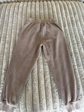 Varley Ribbed Sweatpants Size S Taupe Beige Corduroy Velour Joggers
