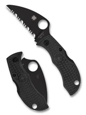 Spyderco Knives ManBug MBKWSBK Black FRN VG-10 Stainless Serrated Pocket Knife