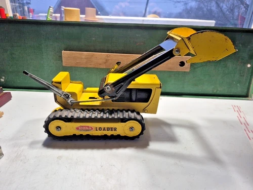 Tonka 1960s Metal Bulldozer Loader Vintage Construction Vehicle