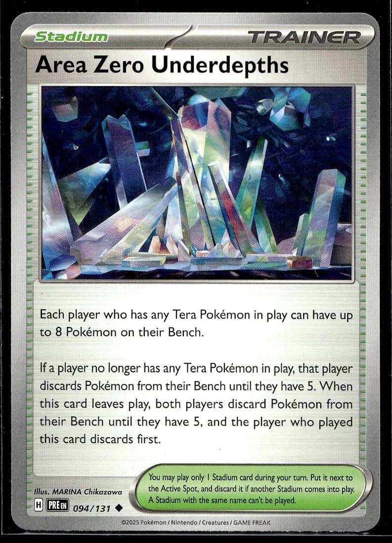 Area Zero Underdepths 094/131 Uncommon Prismatic Evolutions Pokemon LP