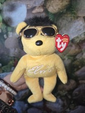 TY ELVIS SOLID GOLD BEANIE the BEAR BEANIE BABY - MINT TAG 2008