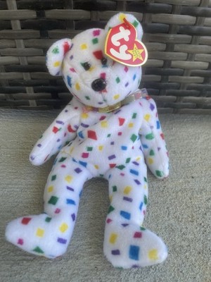 TY Beanie Baby TY 2K 1999 Retired protection. PE pellets and tag errors