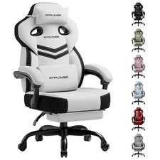 Gaming Chair, Computer Chair with Footrest and Lumbar for Adults, 360 -Swivel...
