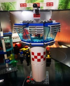 Complete Lego 3182 Airport City airplane jet terminal with manuals