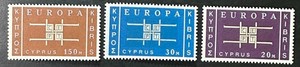 CYPRUS  229 - 231  Lovely  Mint  NEVER  Hinged  Set