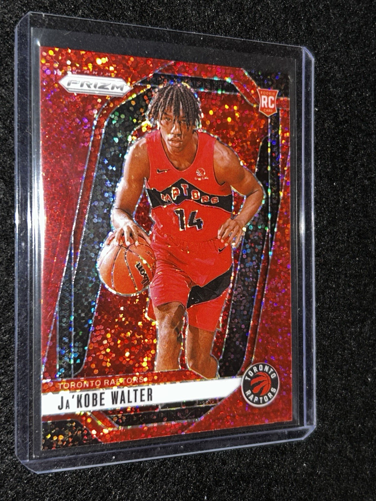 2024-25 Panini Prizm - Ja'Kobe Walter #223 Red Sparkle Prizm (RC) Color Match
