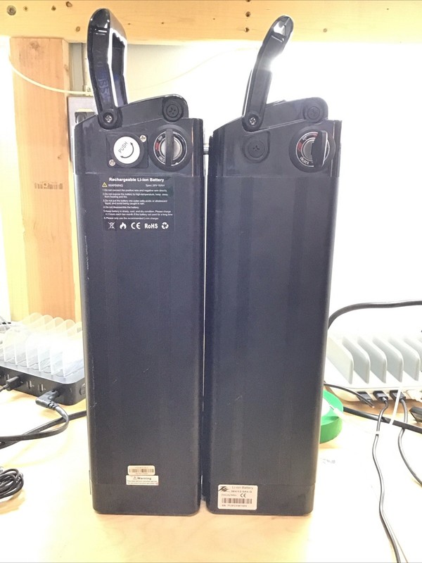 Lot of 2x 36V/12.5AH Batteries Pack for BMS Electric Bicycle w/ Key