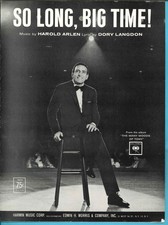 Harold ARLEN & Dory Langdon - SO LONG, BIG TIME! - 1963 TONY BENNETT song