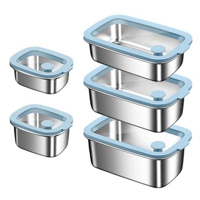 316L Edelstahl Frischhaltebox mit Glasdeckel für schnelle Hitze und Kälte