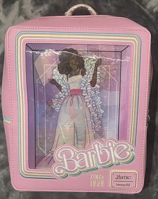 Loungefly Barbie  65th Anniversary Doll Box Triple Lenticular Mini Backpack NEW