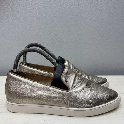 Birdies Metallic Swift Leather Slip On Shoes Size 7.5