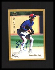 1999 Felipe Lopez Rookie Card - Topps Traded #T10 Gold Toronto Blue Jays . rookie card picture